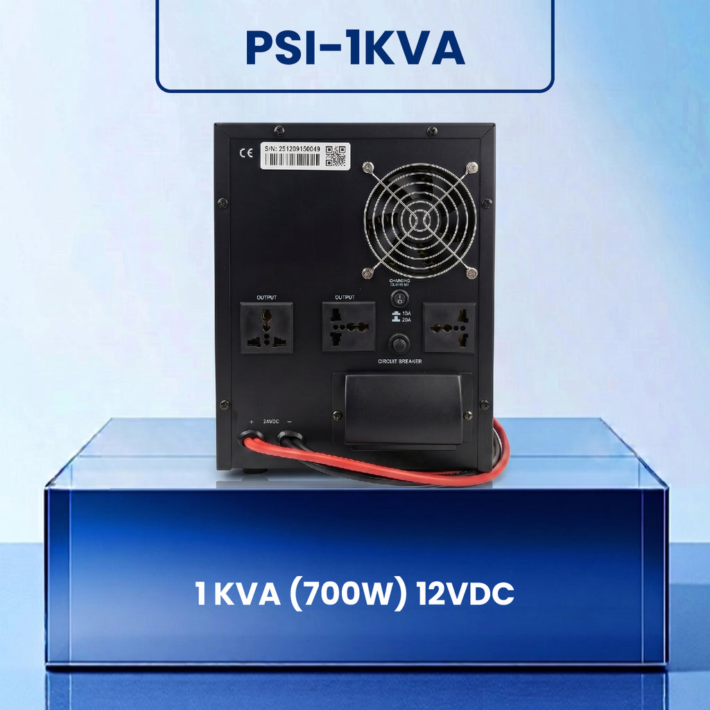 PSI-1KVA | 1 KVA (700W) 12VDC | Pure Sine Wave | Tower Shape
