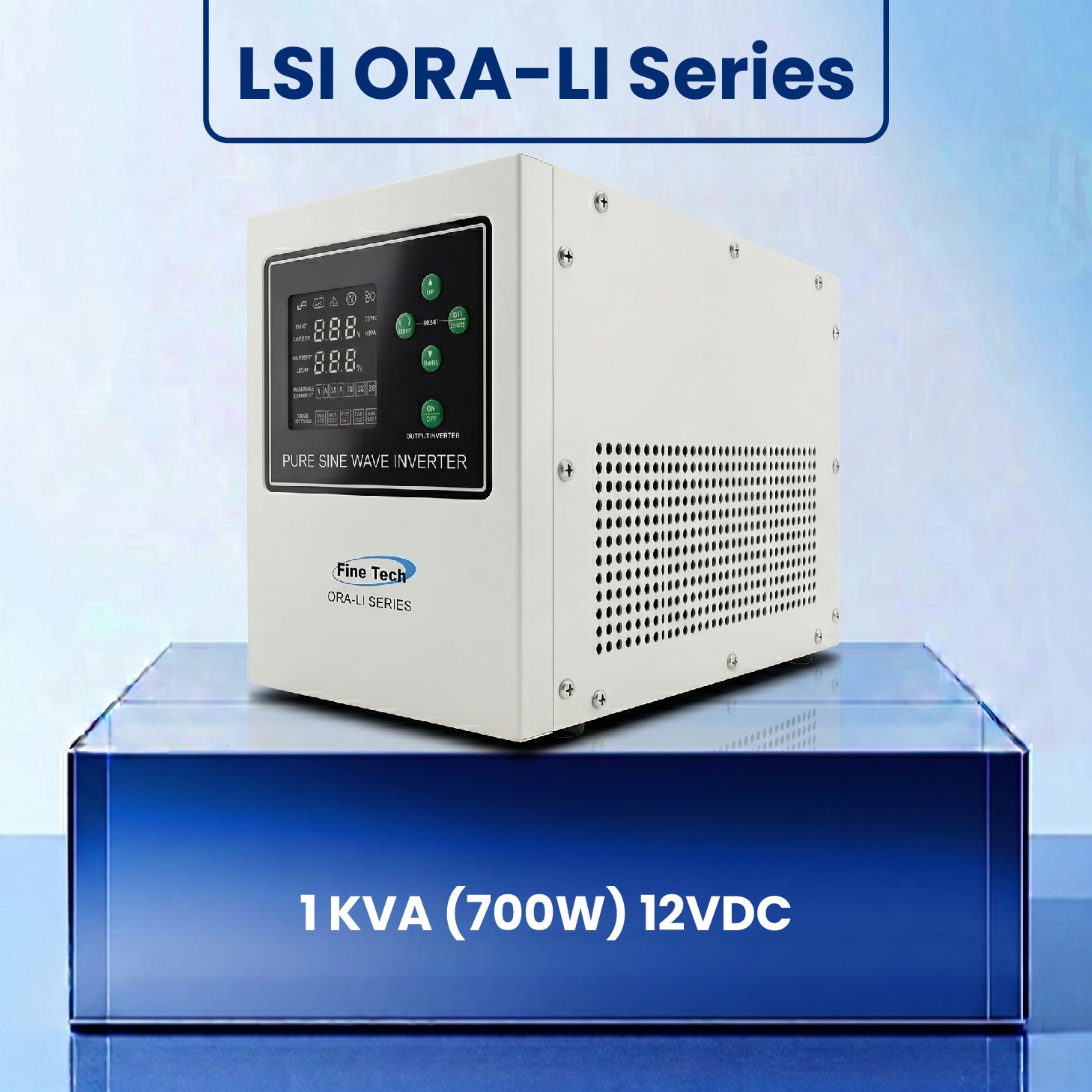 LSI ORA-LI Series | 1 KVA (700W) 12VDC | Pure Sine Wave | LiFePO4 Lithium Battery Supported