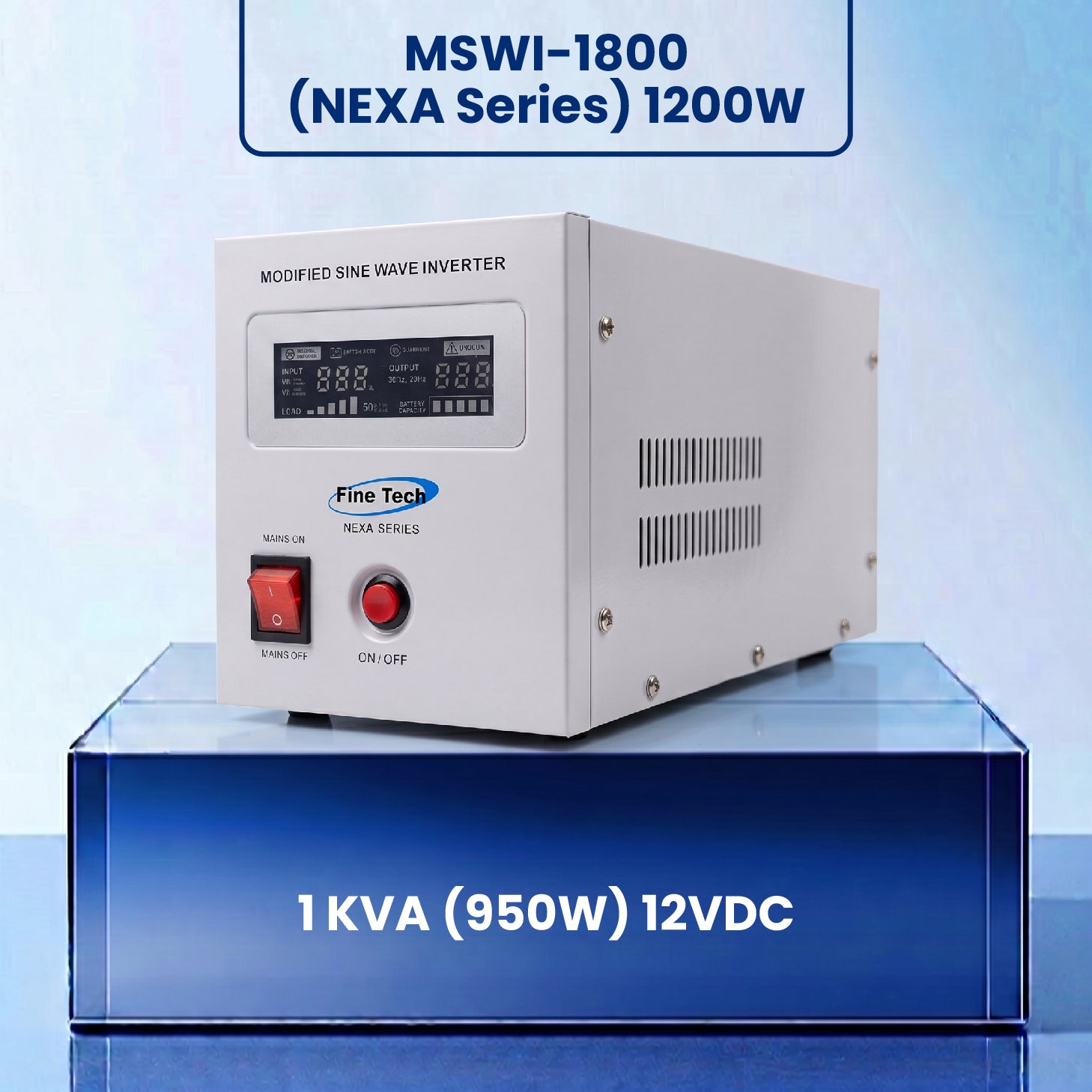MSWI-1800 (NEXA Series) 1200W | 1 KVA 12VDC| Modified Sine Wave