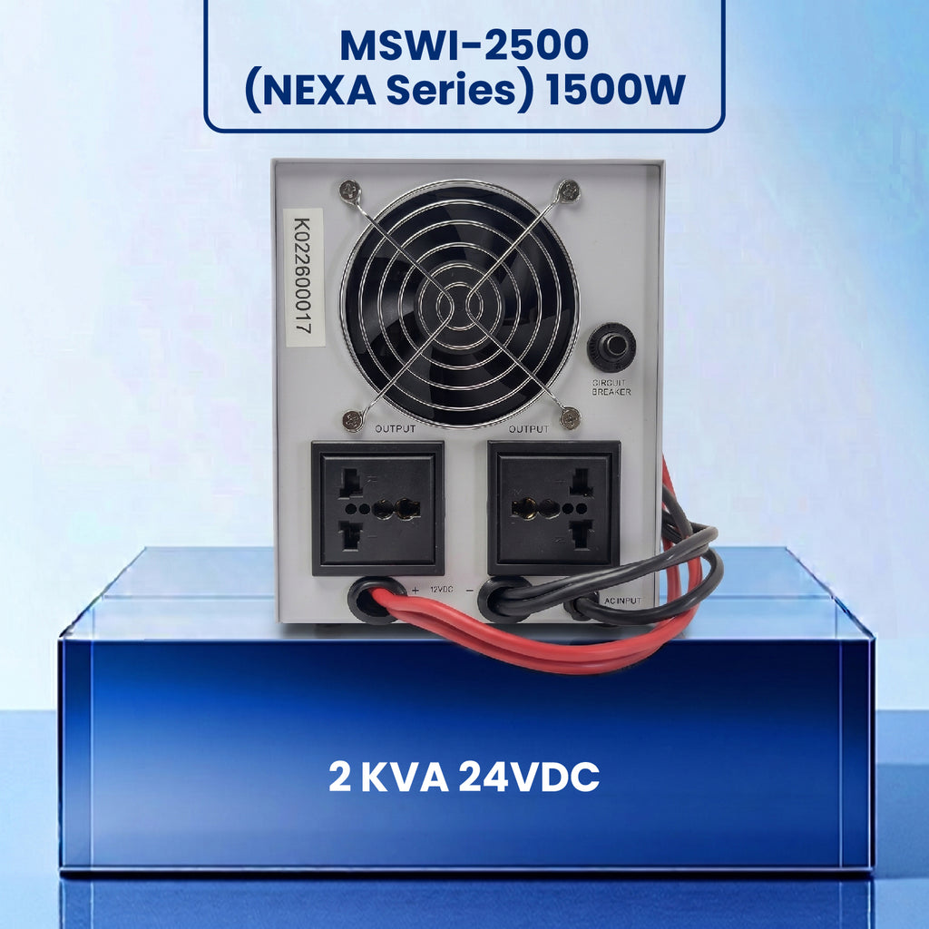 MSWI-2500 (NEXA Series) 1500W | 2 KVA 24VDC| Modified Sine WavE