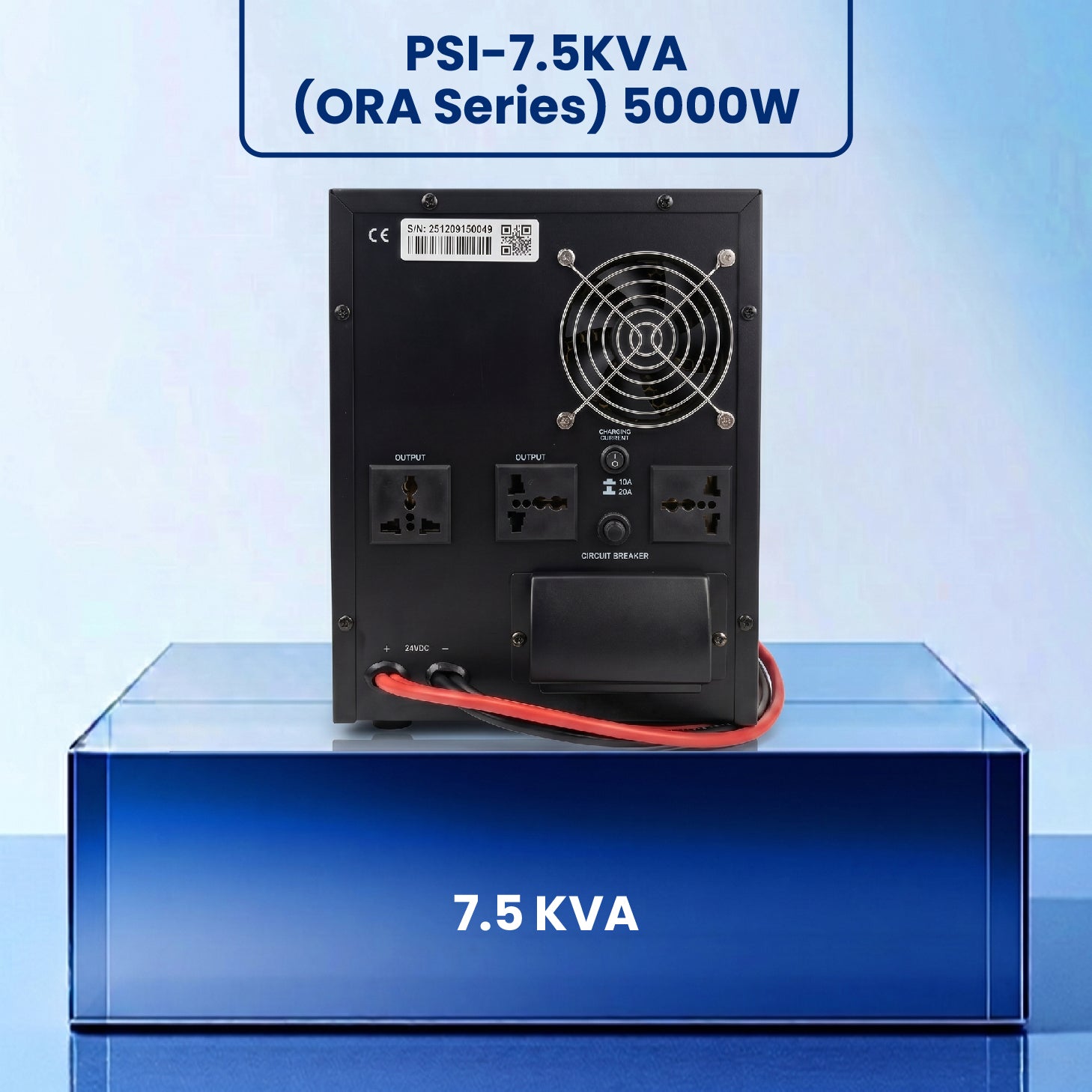 PSI-7.5KVA (ORA Series) 5000W | 7.5 KVA | Pure Sine Wave | Tower Shape